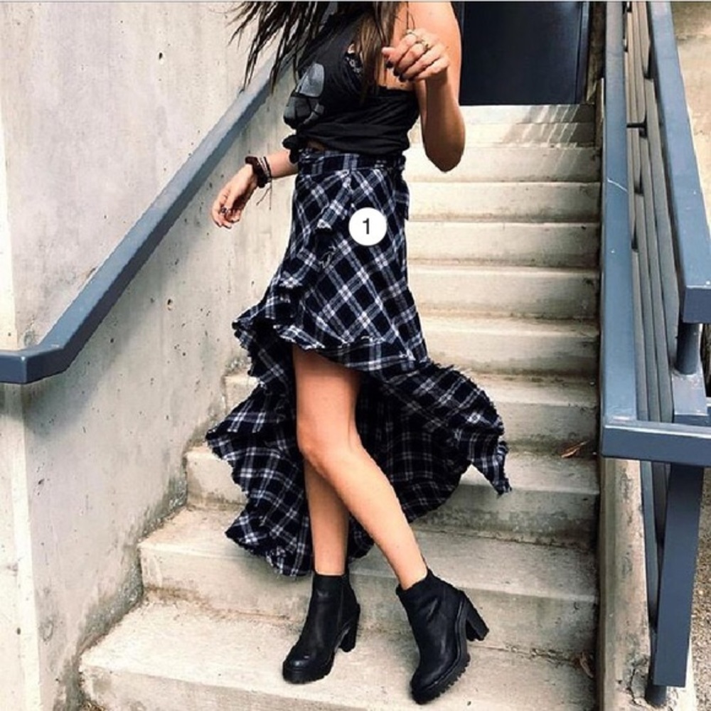 Brand new Flannel plaid skirt
